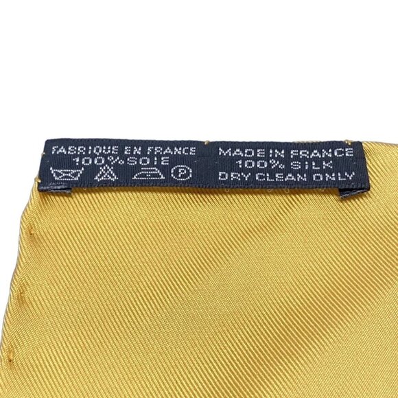 Auth HERMES Petit Carre - Orange Brown Scarf - Picture 4 of 4